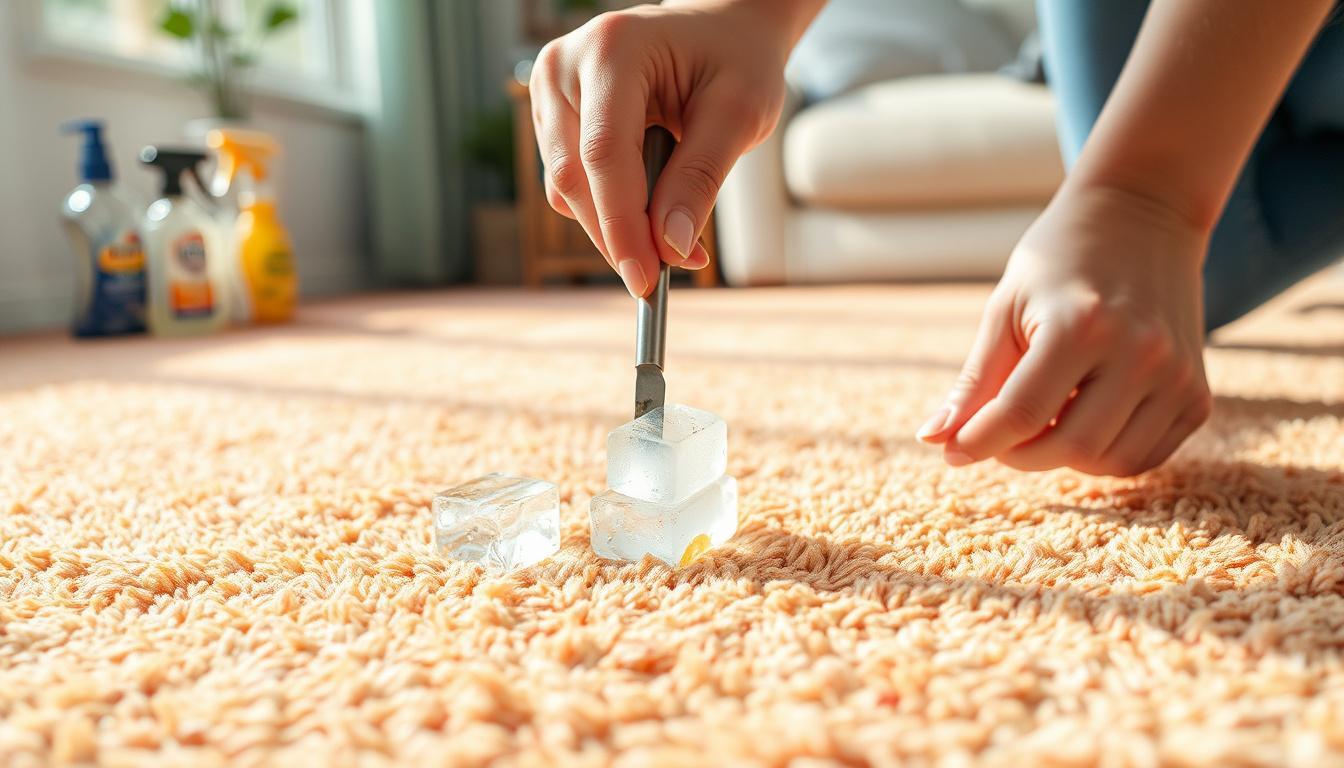 Métodos Eficazes para Limpar Chiclete e Manter Seu Tapete Impecável